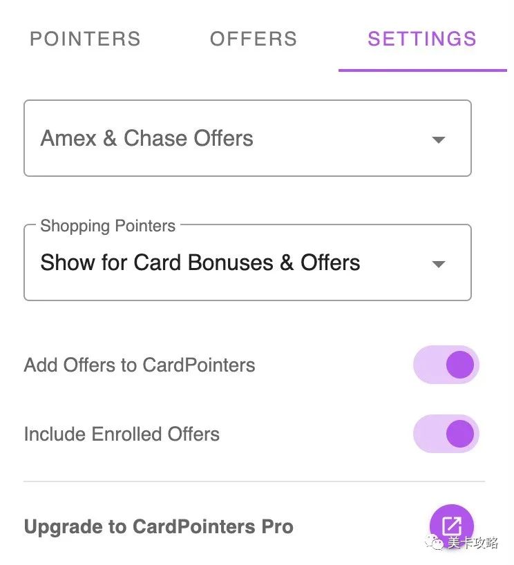 「CardPointers简介：信用卡管理app及Amex offer添加插件（可破添加限制）