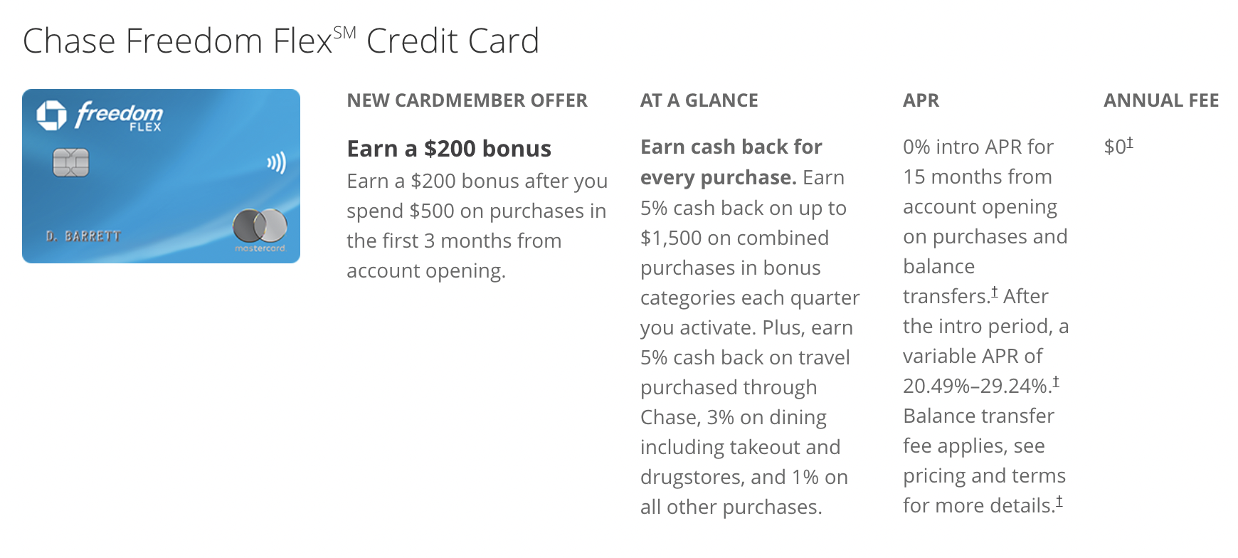 Chase Freedom Flex (CFF) 信用卡【2023.9更新2：Q4 5x返现类别公布】