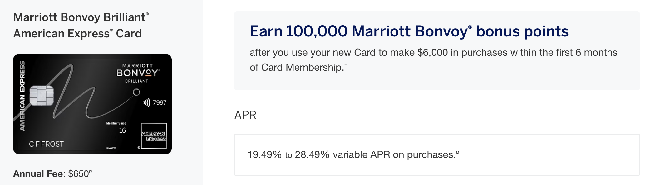 Amex Marriott Bonvoy Brilliant信用卡【2025.12更新：100K开卡奖励】 | 美国信用卡攻略